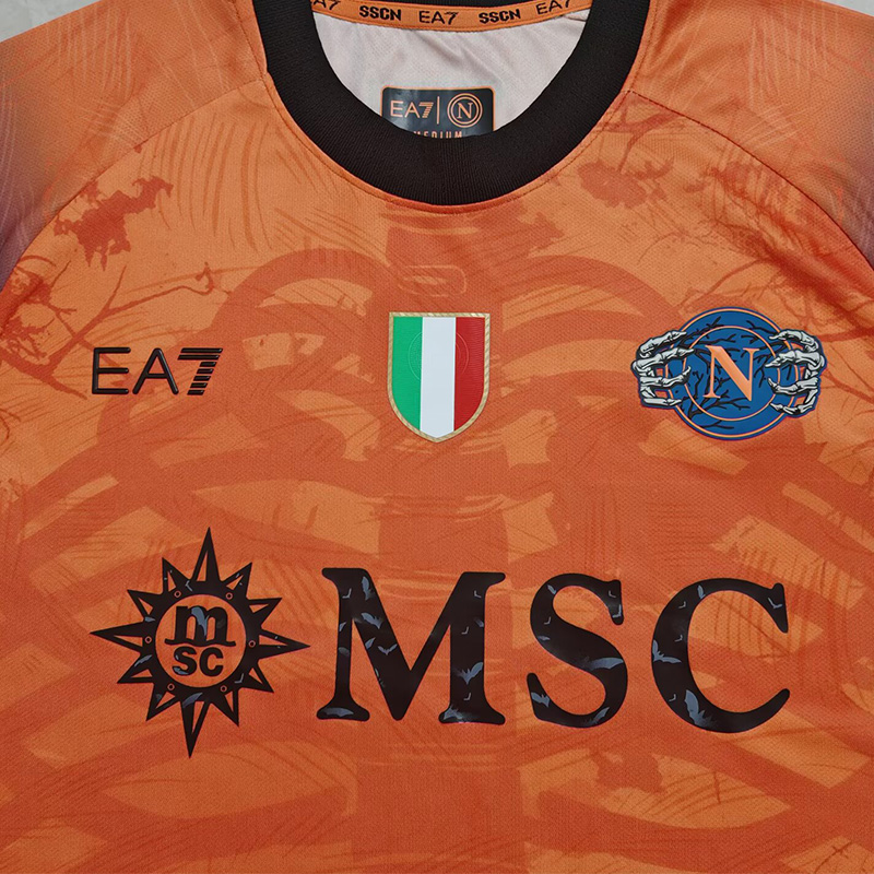 2025-26 Napoli Halloween Orange Fans Soccer Jersey
