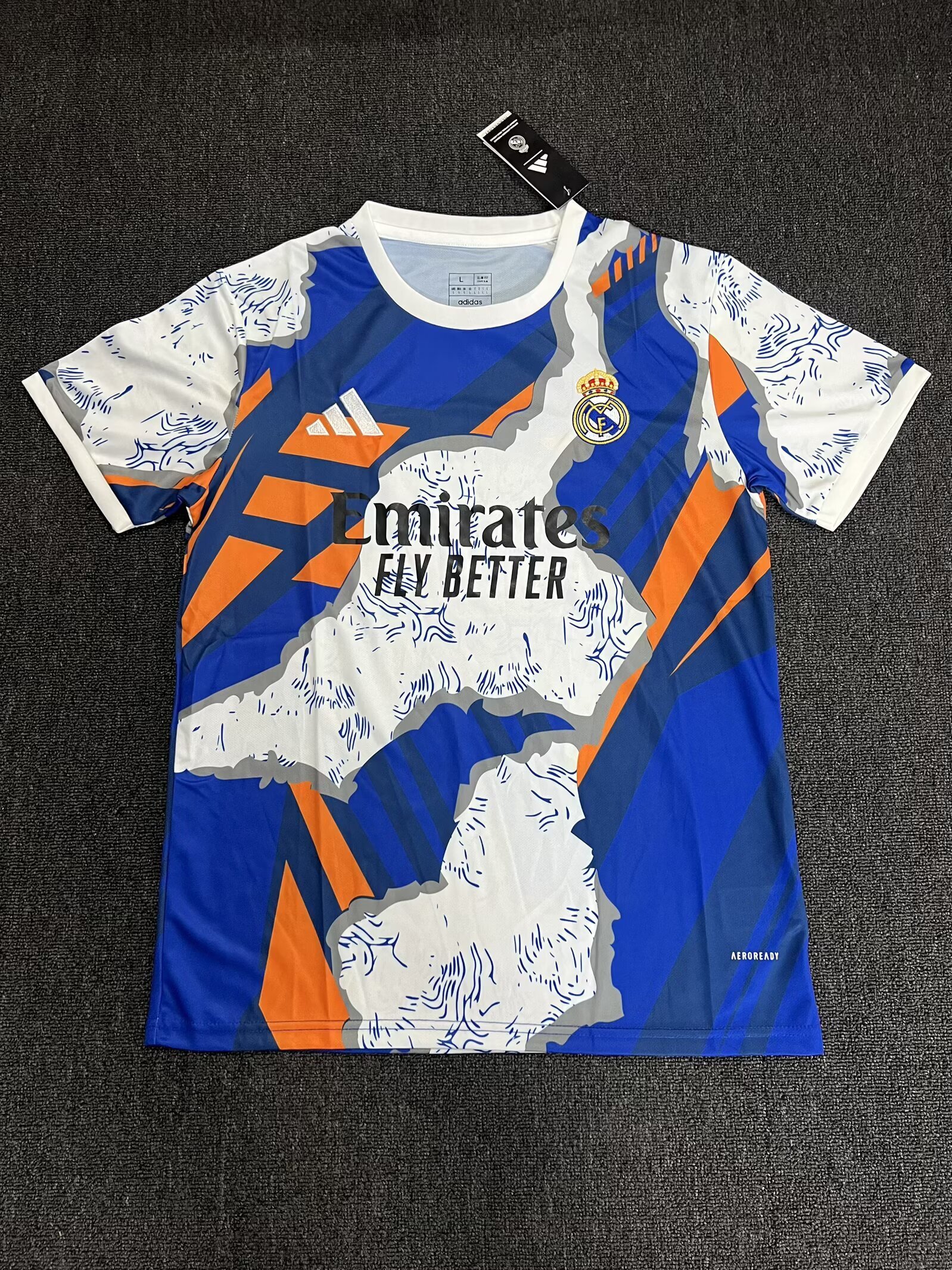25-26 RMA Blue Orange Special Edition Fans Training Shirts