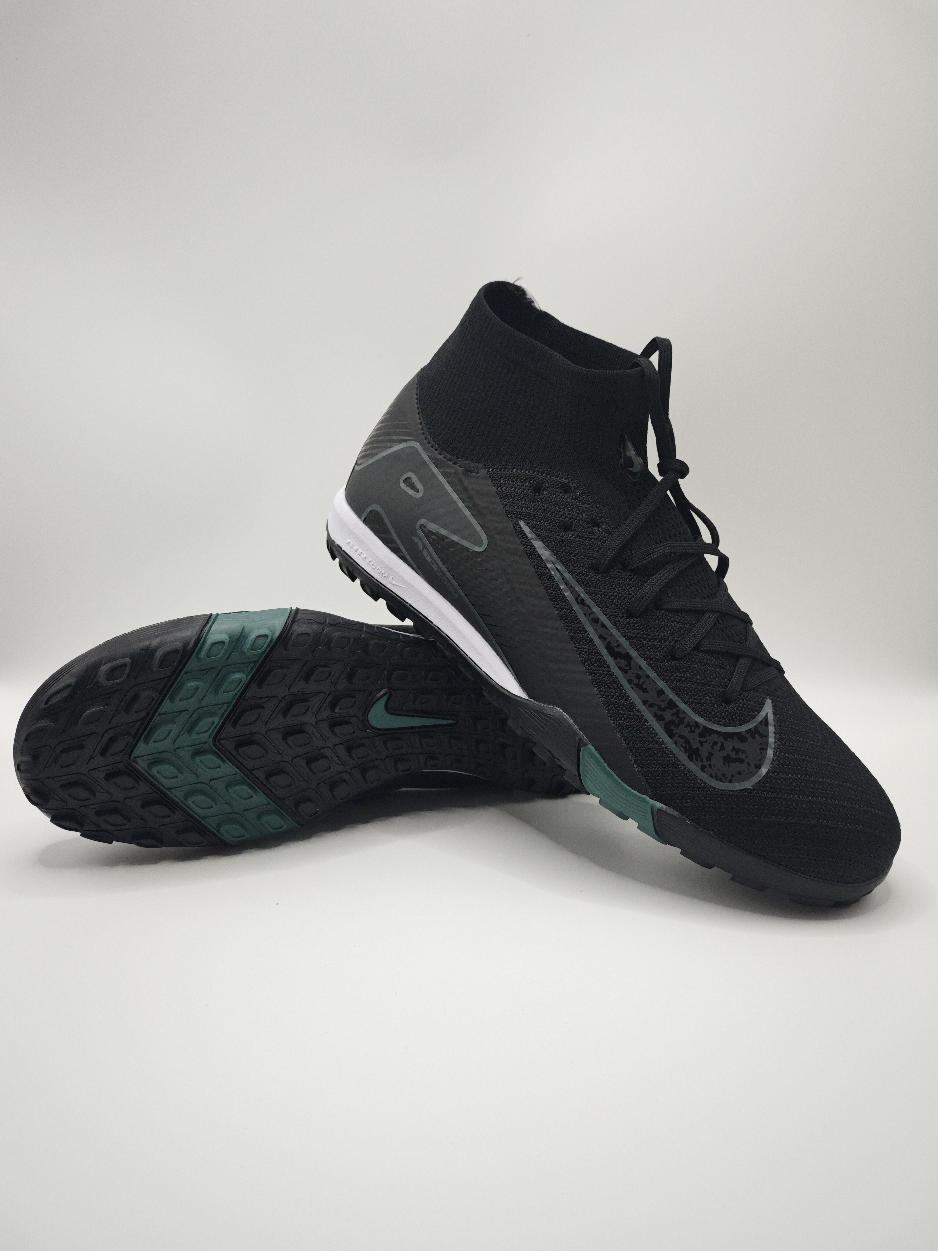 Nike Mercurial 16 High-Top Soccer Cleats: Built-in Full Air Cushion, Waterproof Knit & MD Outsole for Grass Pitches