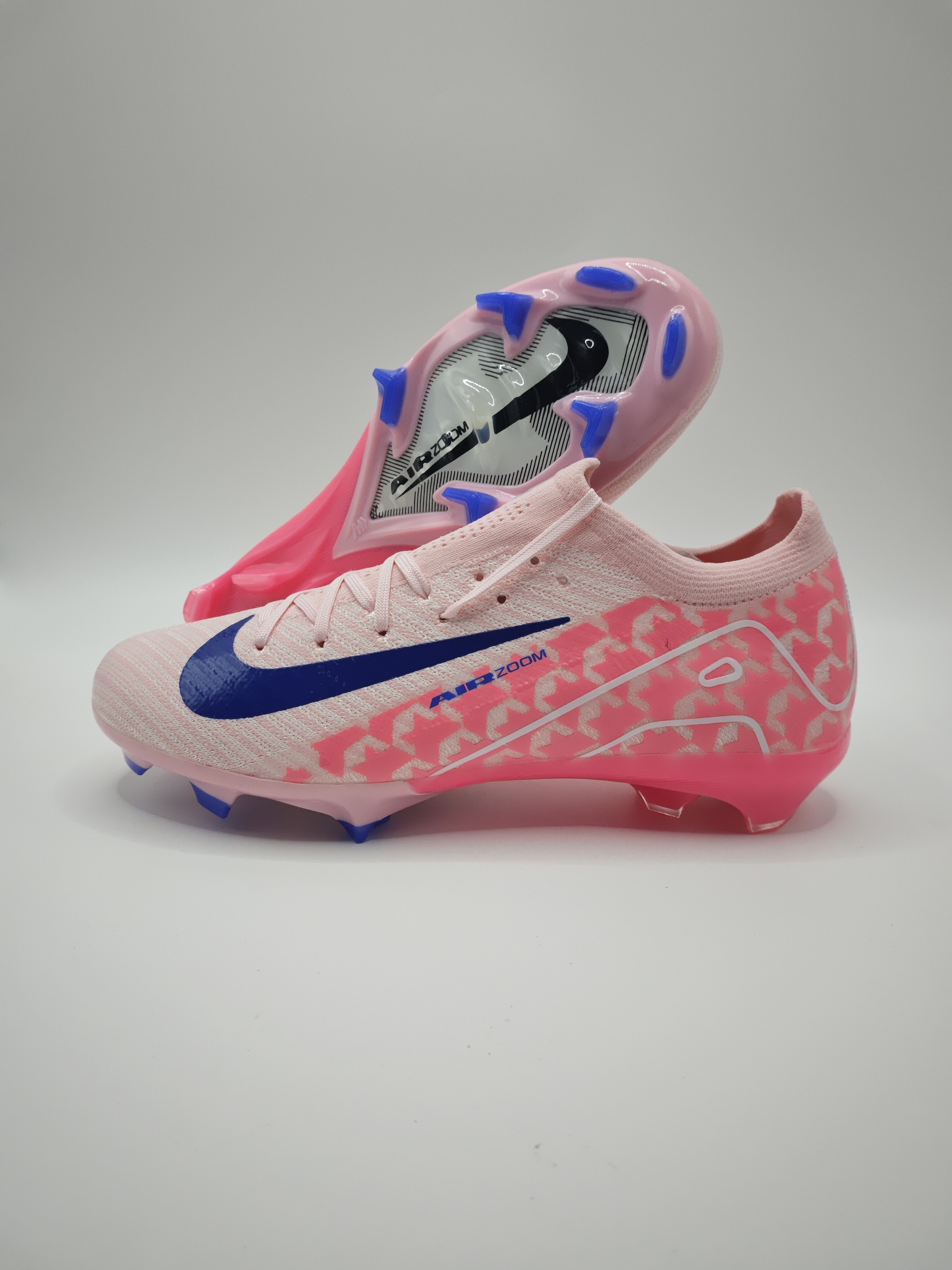 Nike Mercurial 16 FG Soccer Cleats with Built-in Bonded Pack: Full Air Cushion for All-Game Comfort, Waterproof Knit for Rainy Pitches