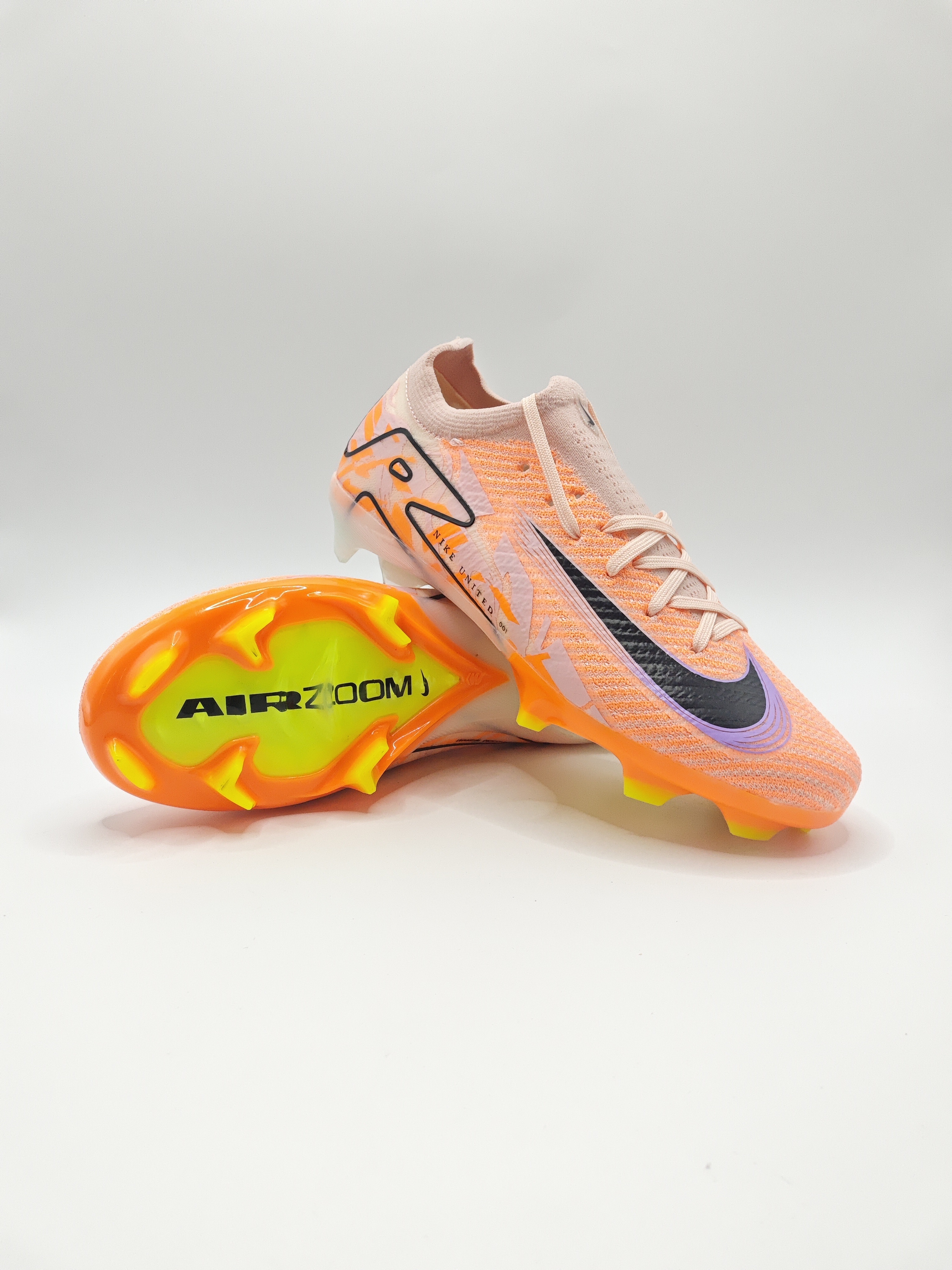 Nike Mercurial 16 FG Soccer Cleats with Built-in Bonded Pack: Full Air Cushion for All-Game Comfort, Waterproof Knit for Rainy Pitches