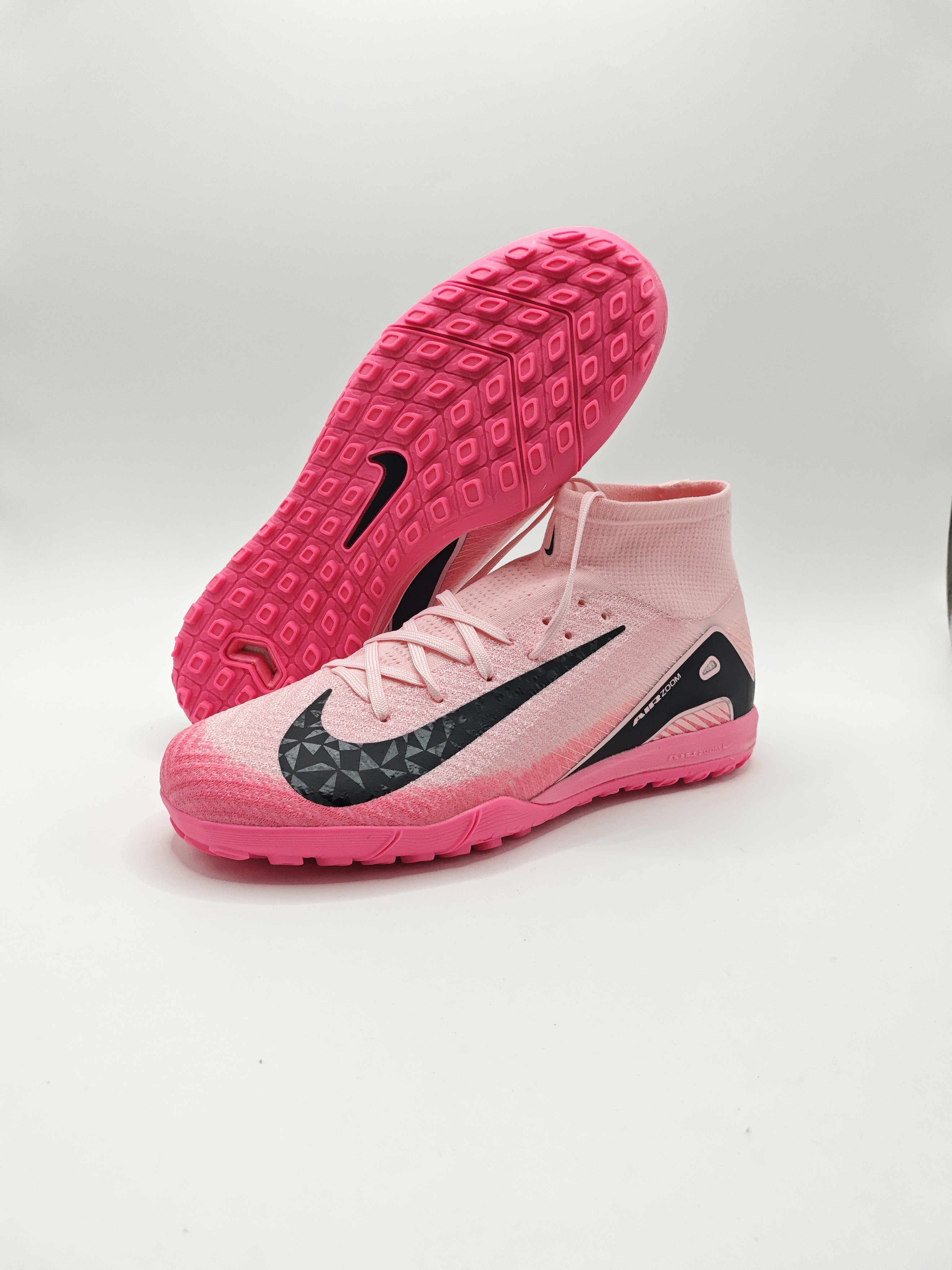 Nike Mercurial 16 High-Top Built-in Full Air Cushion Waterproof Knit Turf Studs MD Outsole Soccer Cleats