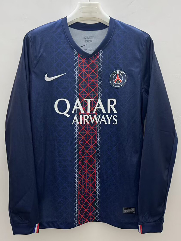 2025-26 PSG Home Long Sleeve Soccer Jersey(长袖)