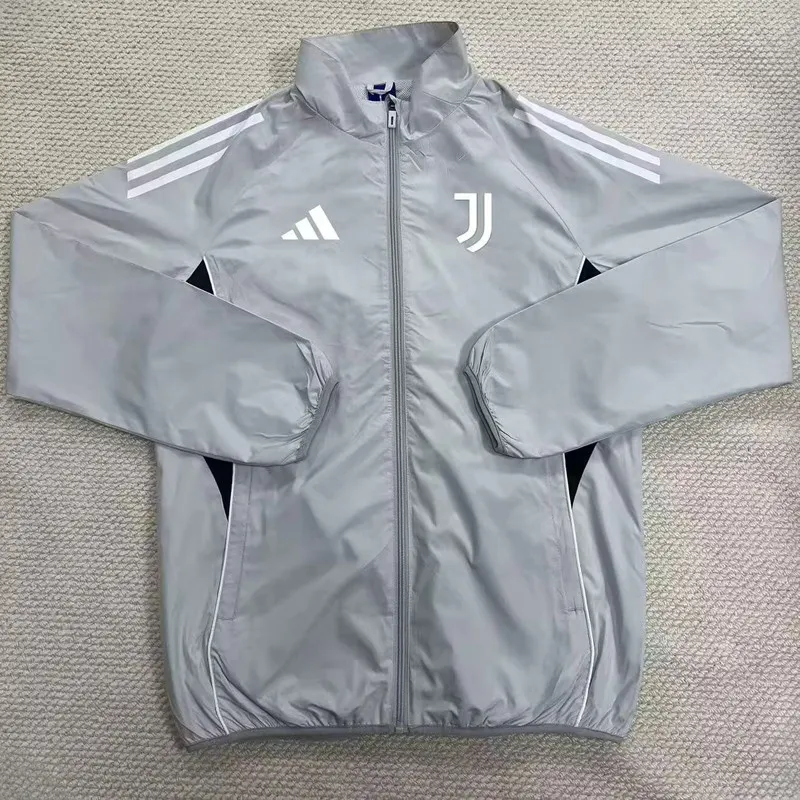 2025-26 JUV Gray Windbreaker (白边)