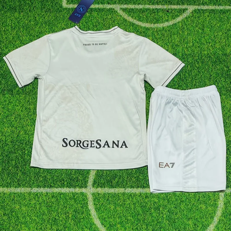 2025-26 Napoli Away Kids Soccer Jersey