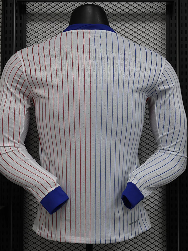 24-25 France Away Long Sleeve Player Version Soccer Jersey (长袖球员)