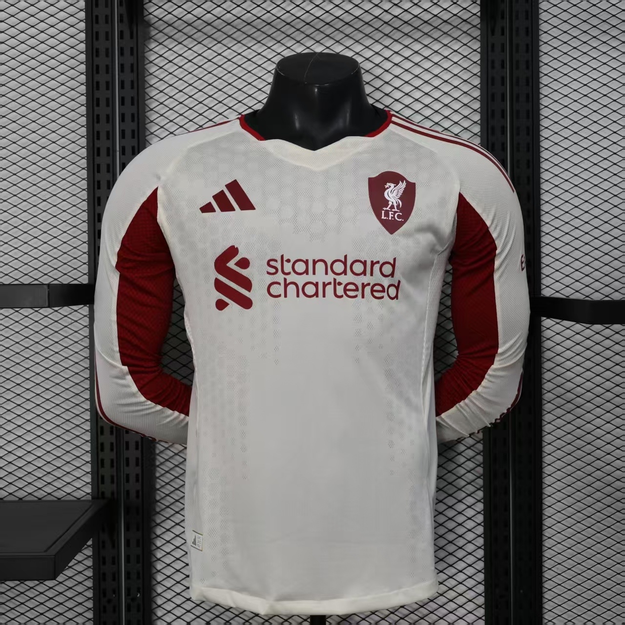 2025-26 LIV Away Long Sleeve Player Version Soccer Jersey(长袖球员)