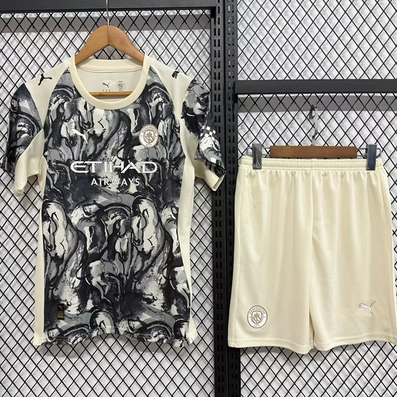 2025-26 Man City Special Edition Kids Soccer Jersey(马年)