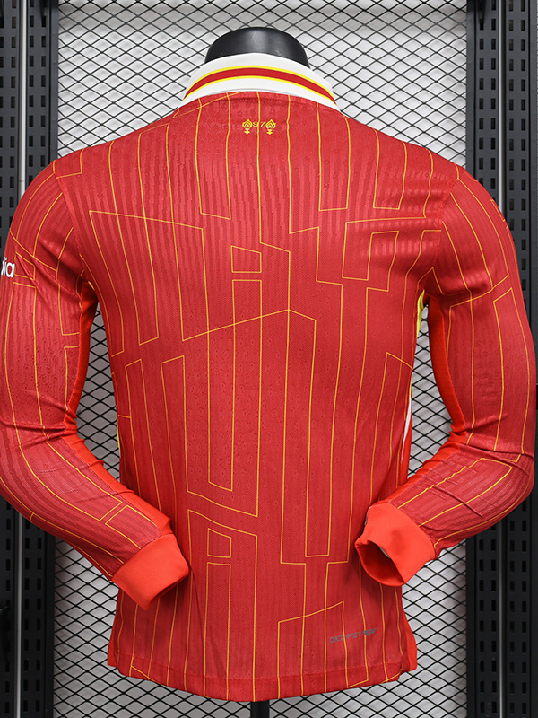 24-25 LIV Home Long Sleeve Player Version Soccer Jersey (长袖球员)