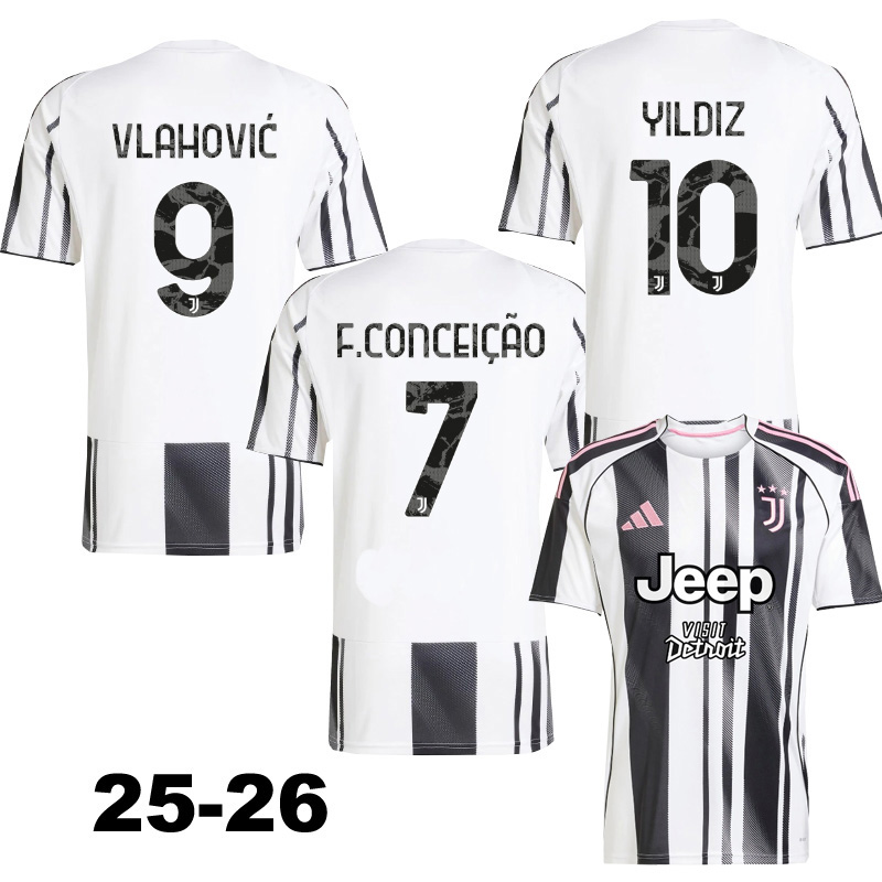 2025-26 JUV Home Long Sleeve Soccer Jersey (长袖)