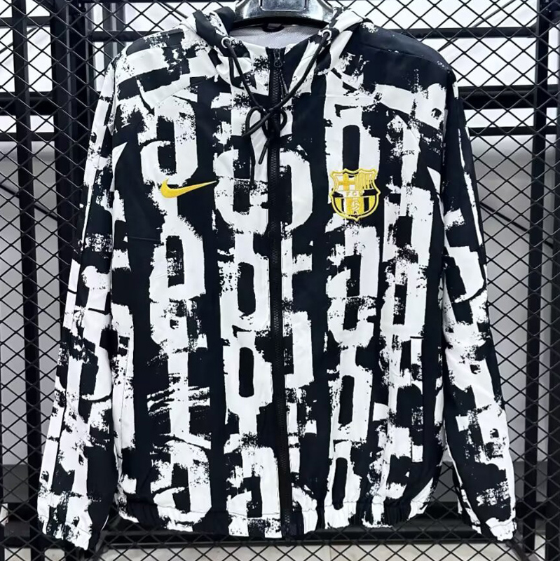 2025-26 BAR Black white Windbreaker