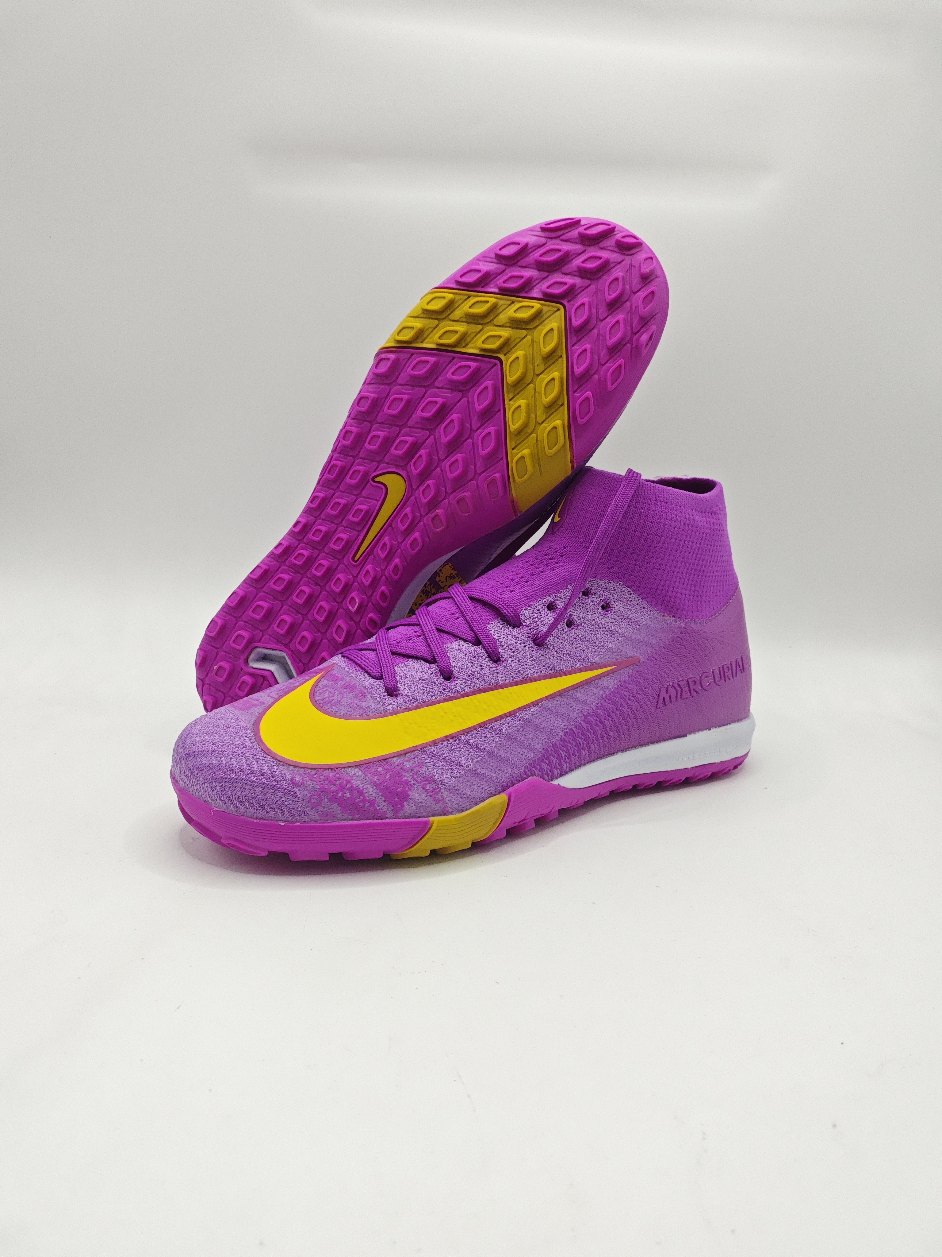 Nike Mercurial 16 High-Top Built-in Full Air Cushion Waterproof Knit FG MD-Outsole Soccer Cleats