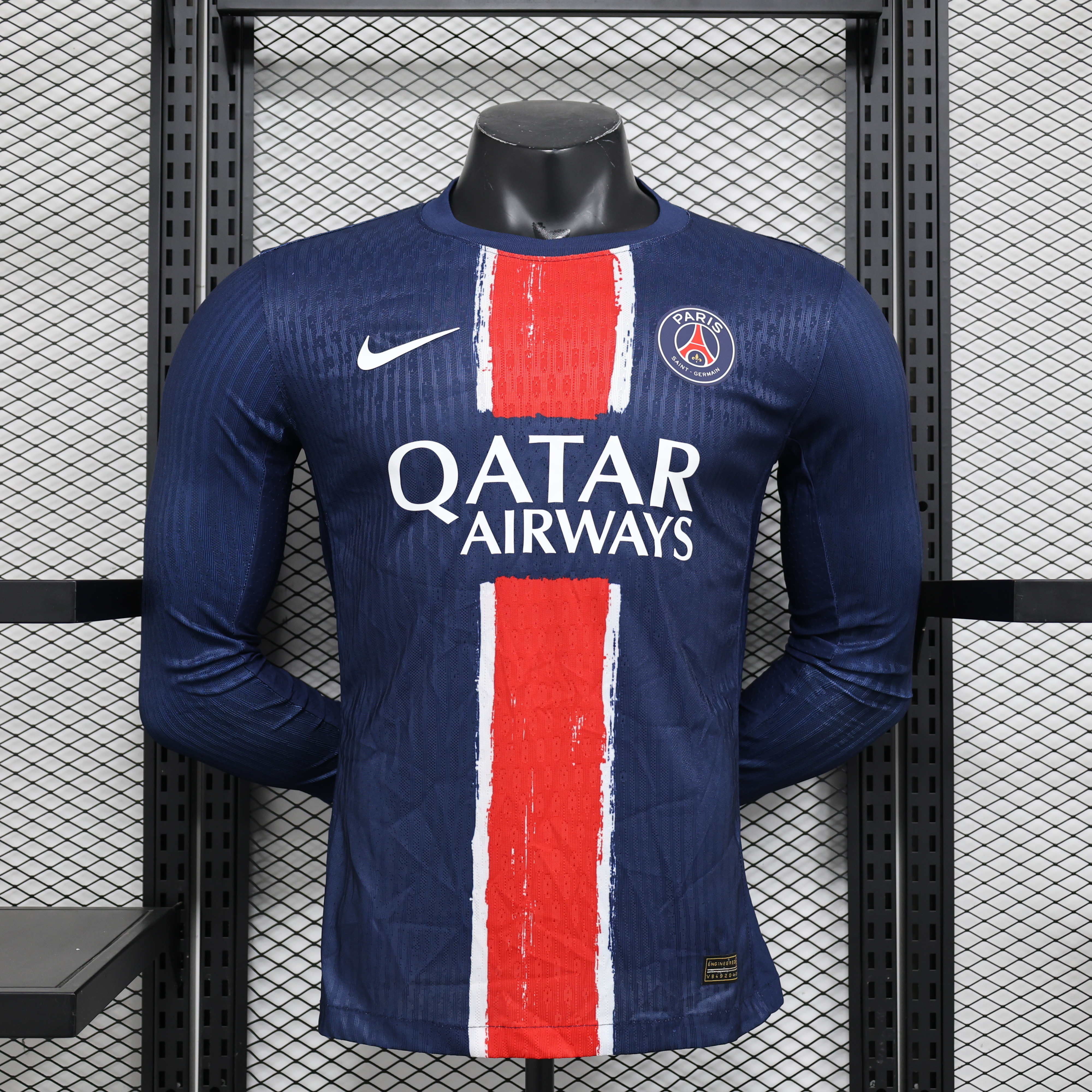 24-25 PSG Home Long Sleeve Player Version Soccer Jersey (长袖球员)