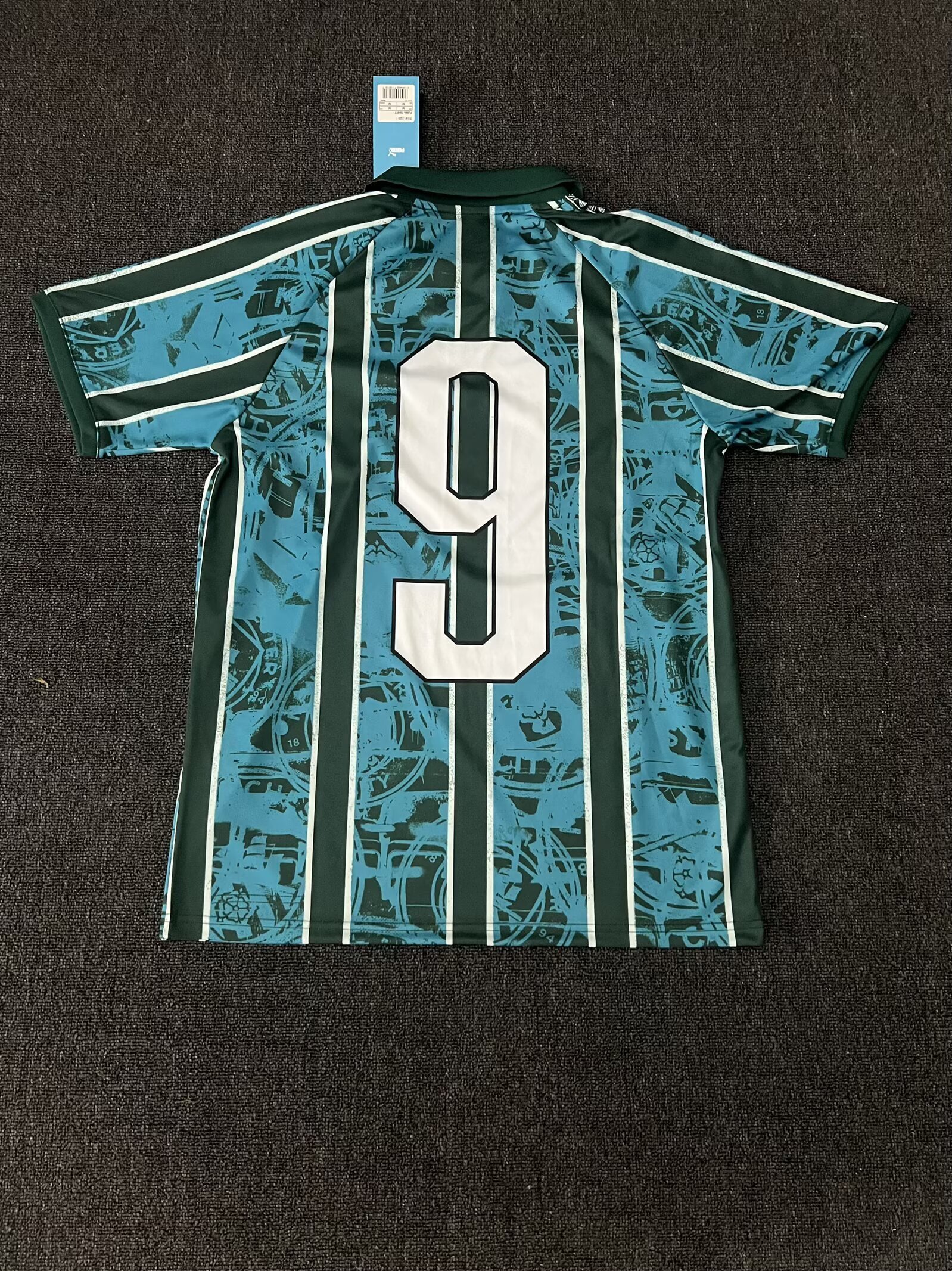 2025-26 Man City Blue Green #9 Special Edition Trainingshirts