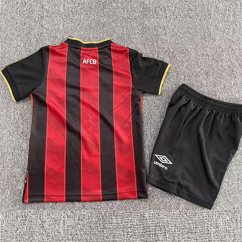 2025-26 Bournemouth Home Kids Soccer Jersey