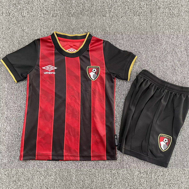 2025-26 Bournemouth Home Kids Soccer Jersey