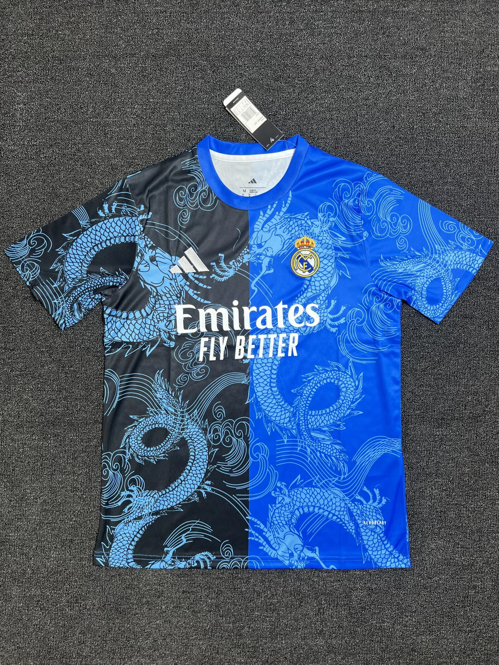25-26 RMA Blue Black Special Edition Fans Training Shirts *龙纹