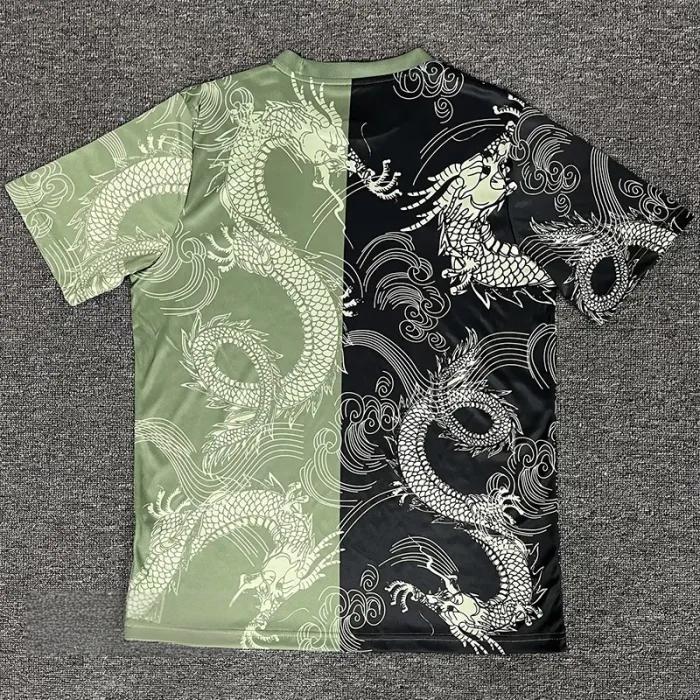 25-26 RMA Green Black Special Edition Fans Training Shirts *龙纹