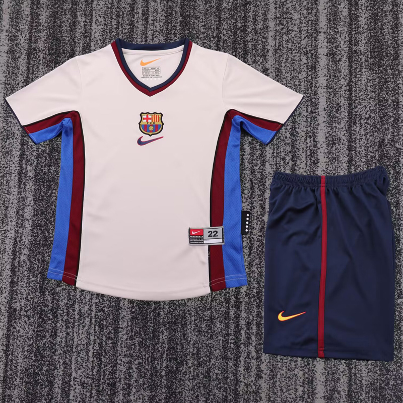 1998-1999 BAR Away Kids Retro Soccer Jersey