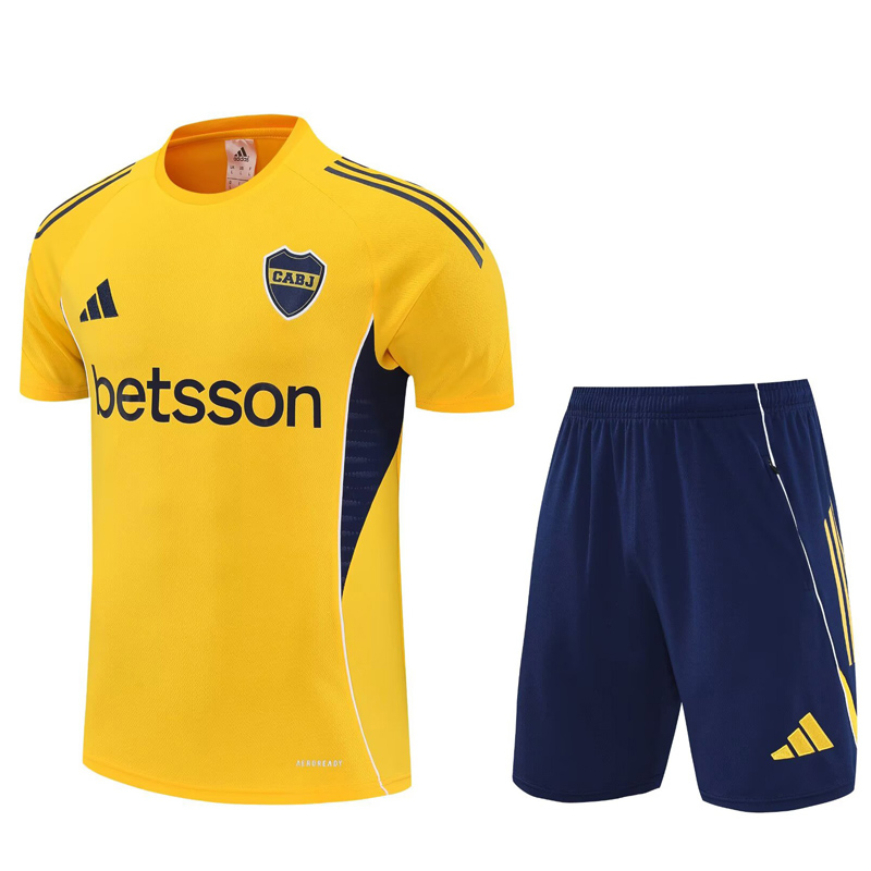 2025-26 Boca Juniors Yellow Training Short Suit