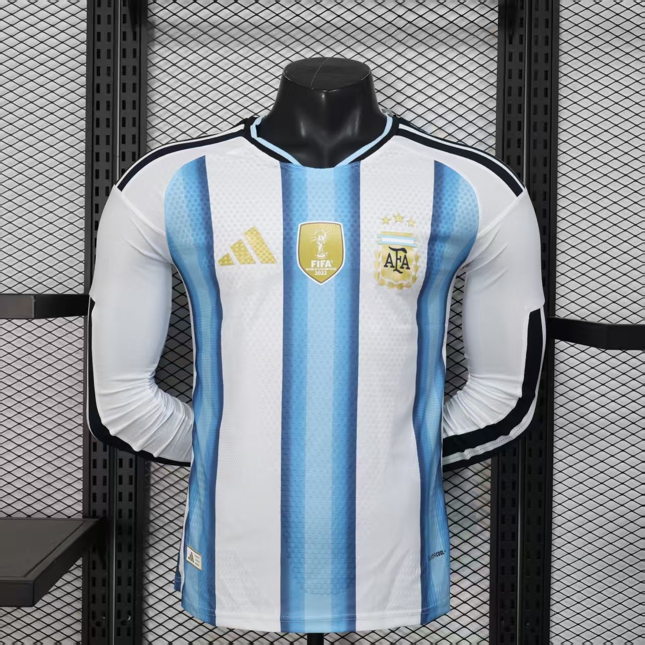 Argentina 2026 World Cup Home Player Version Long Sleeve Soccer Jersey