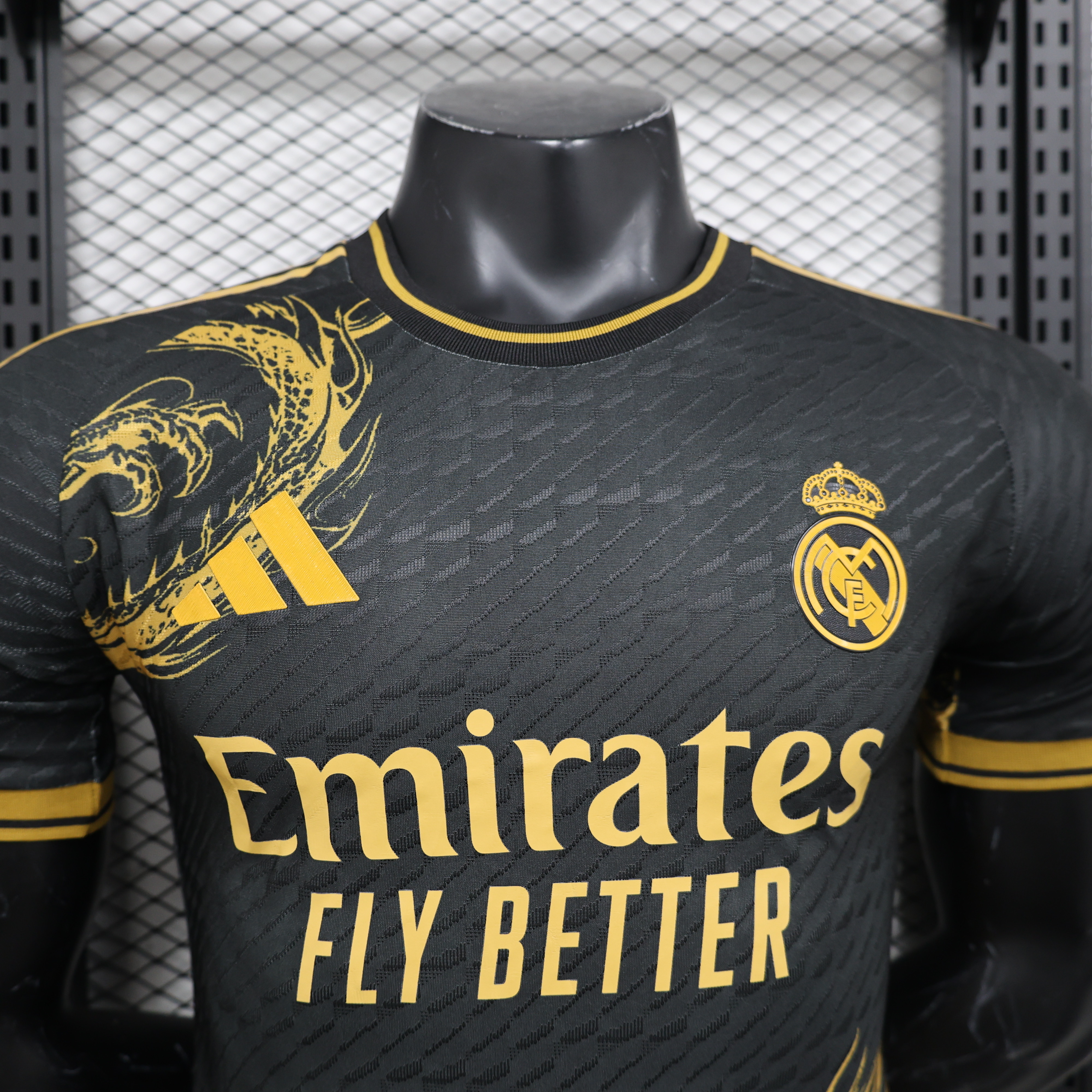 24-25 RMA Black Special Edition Player Version Soccer Jersey #金标金龙