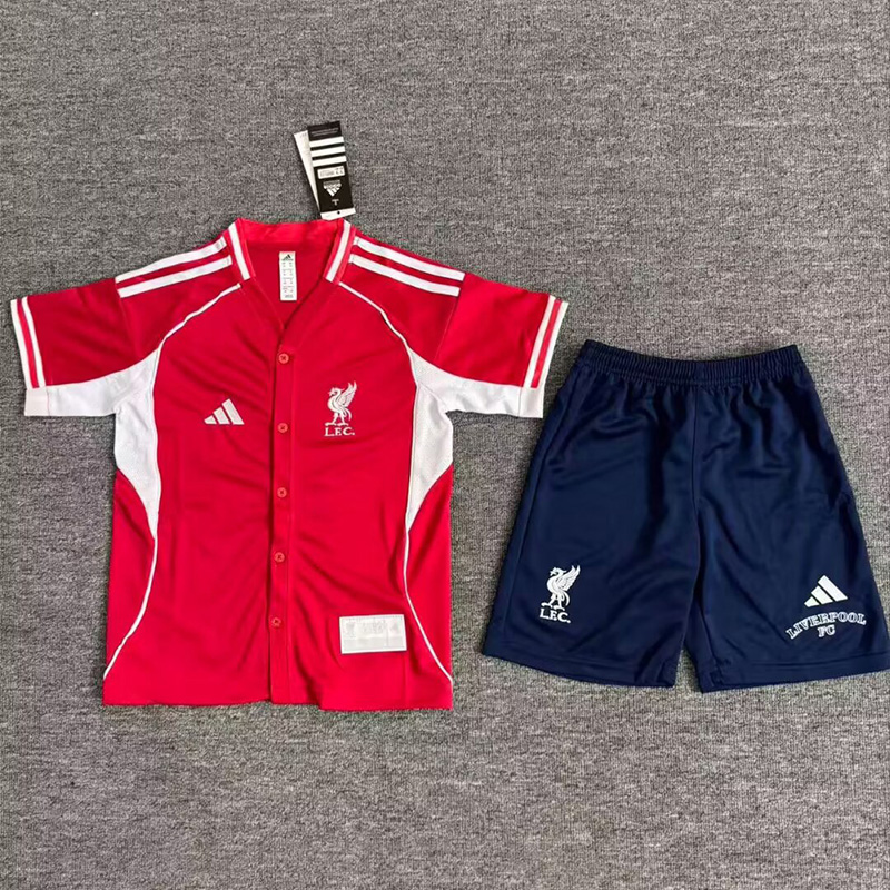 2025-26 Liv Red Casual Edition Kids Baseball Jersey