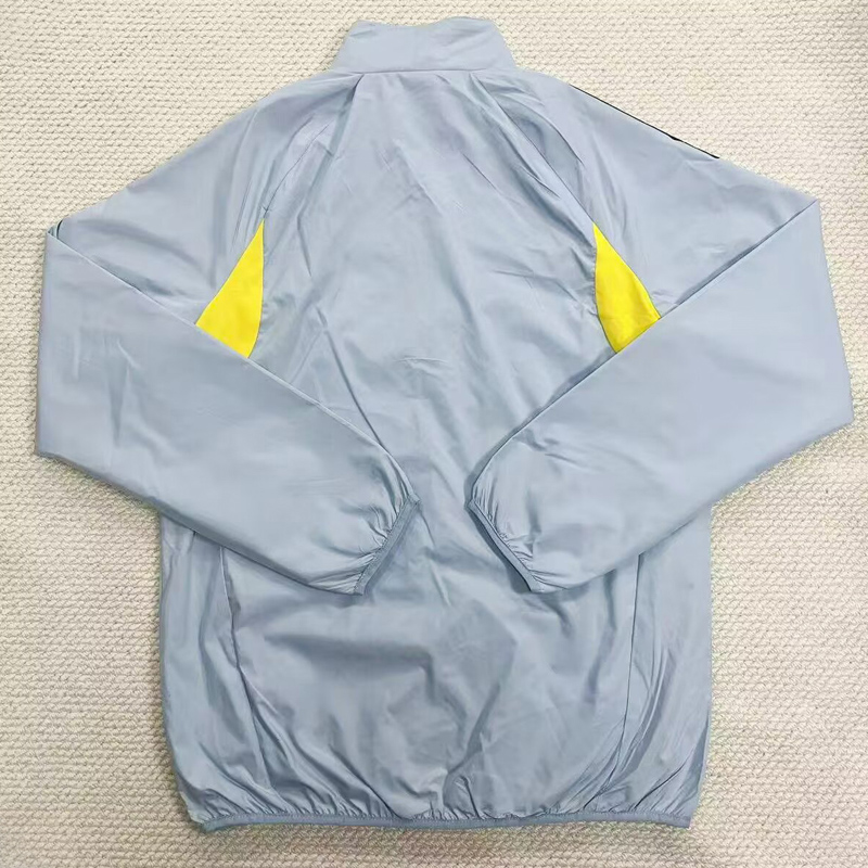 2025-26 Man Utd Light gray Windbreaker (黑边)