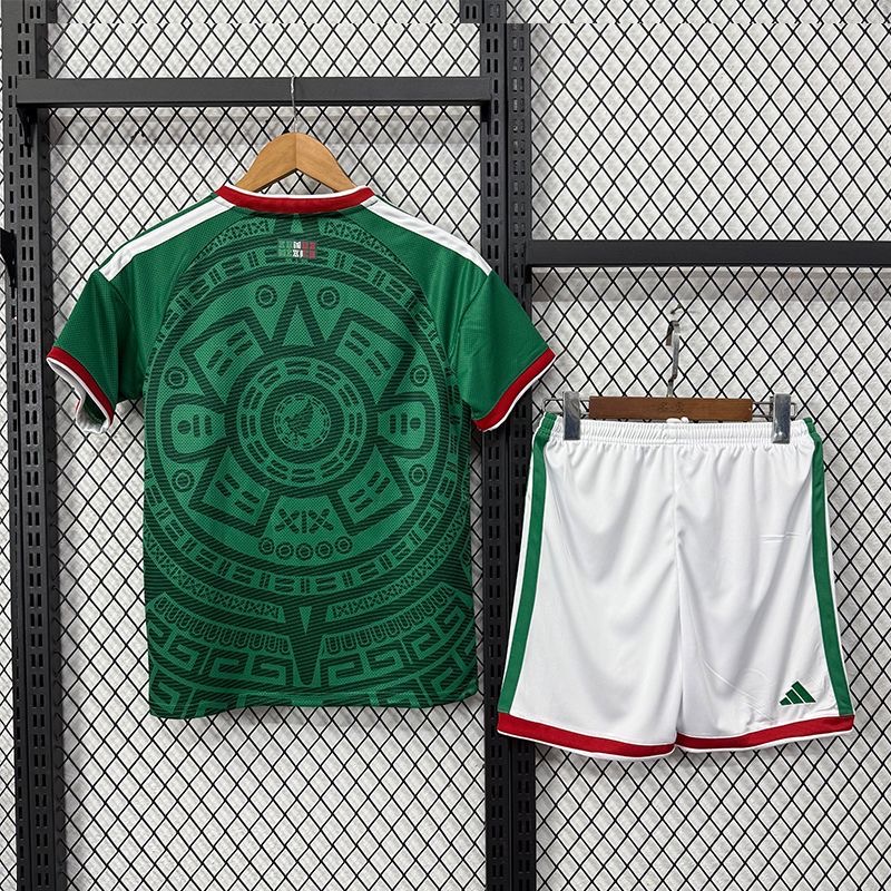 2025-26 Mexico Green Kids Soccer Jersey