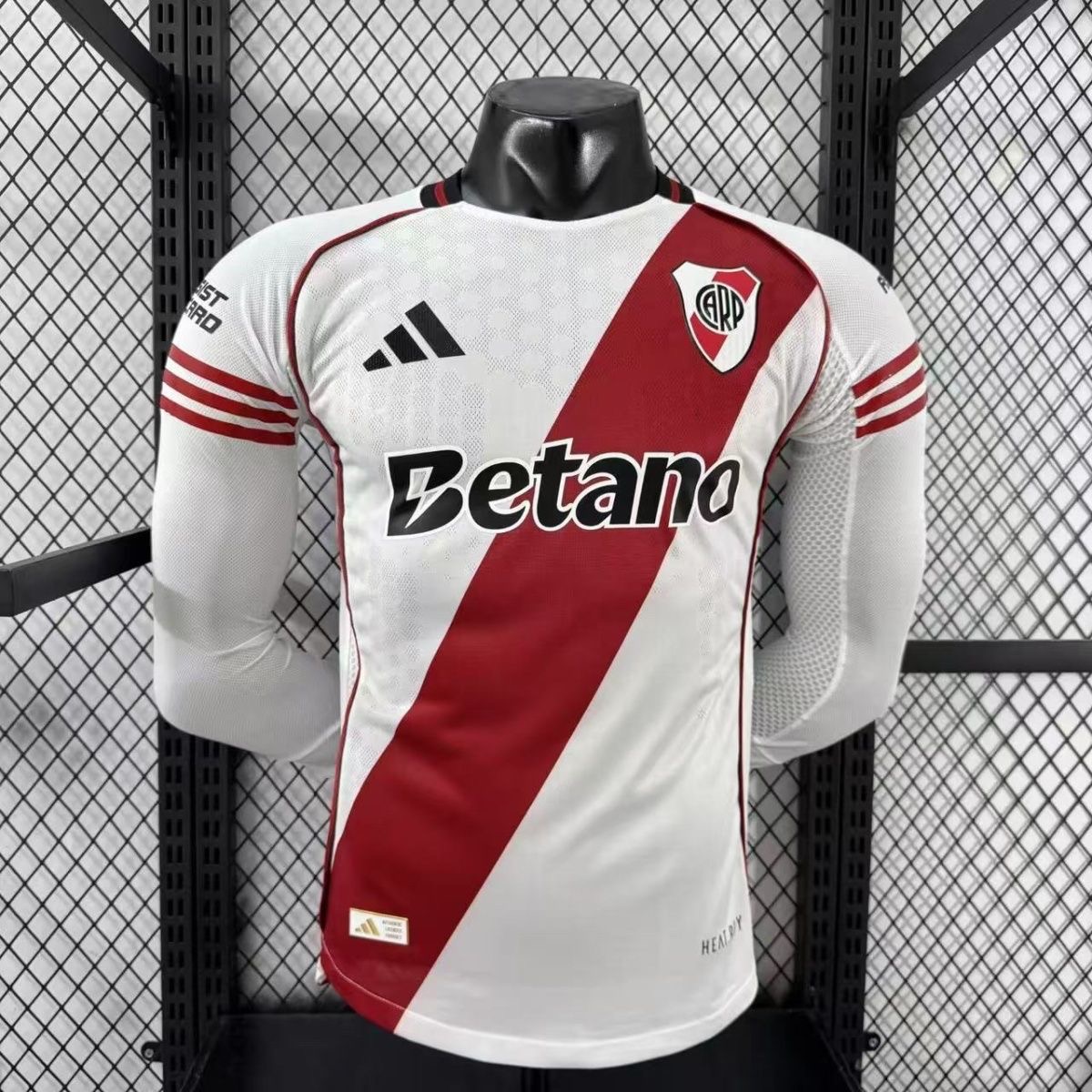 25-26 River Plate Home Long Sleeve Player Soccer Jersey