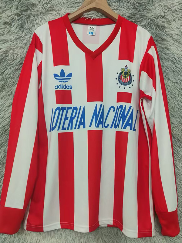 1991-1992 Chivas Home Long Sleeve Retro Soccer Jersey(长袖)