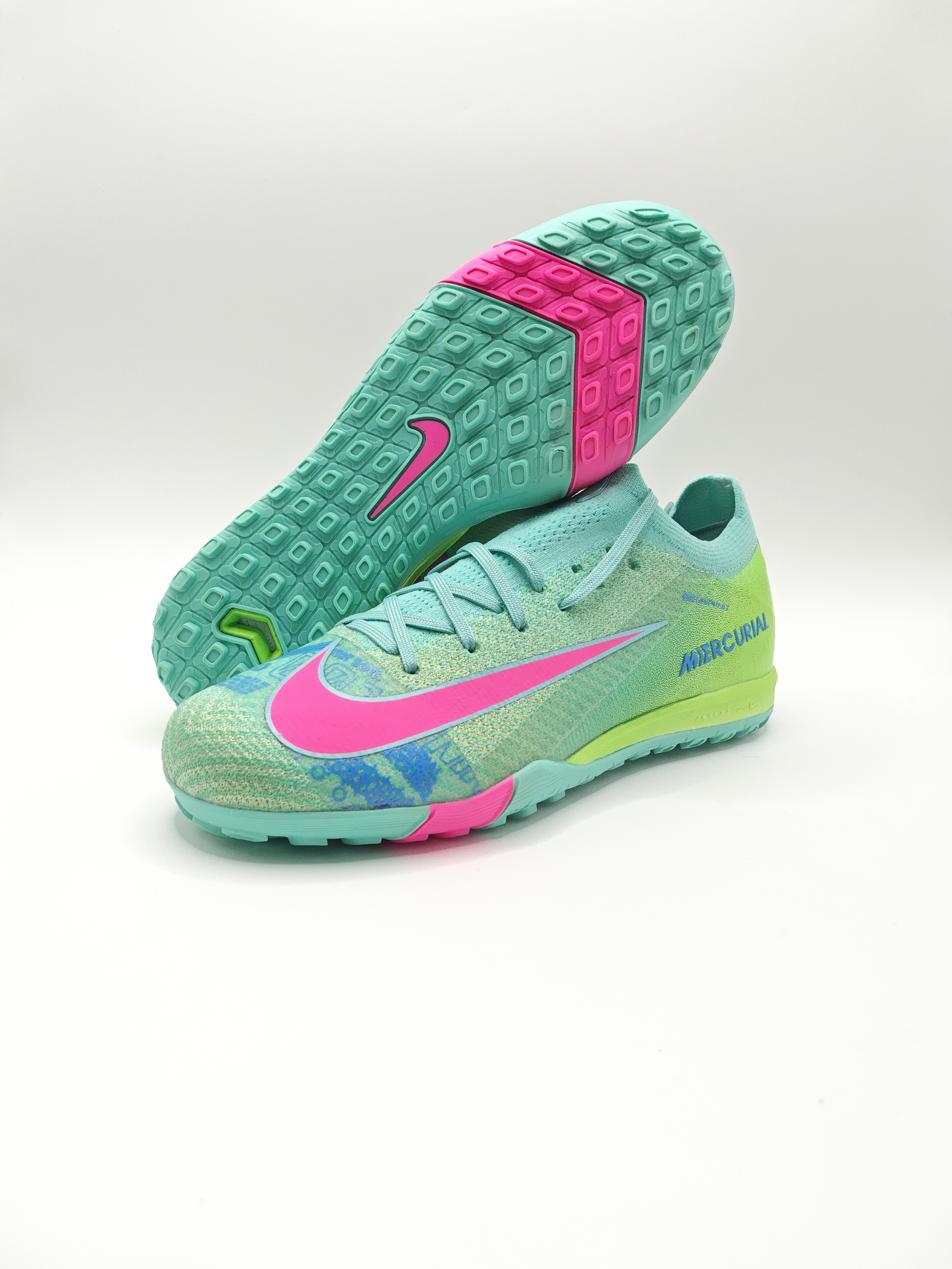 Nike Mercurial 16 Low-Top Built-in Full Air Cushion Waterproof Knit Turf Studs MD Outsole Soccer Cleats