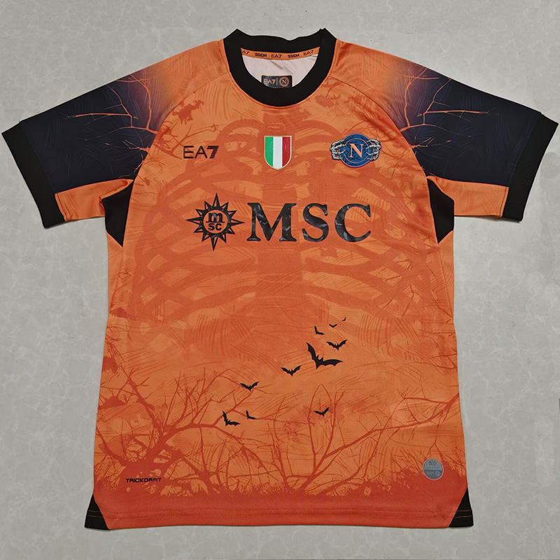 2025-26 Napoli Halloween Orange Fans Soccer Jersey