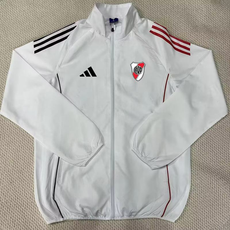 2025-26 River Plate White Windbreaker