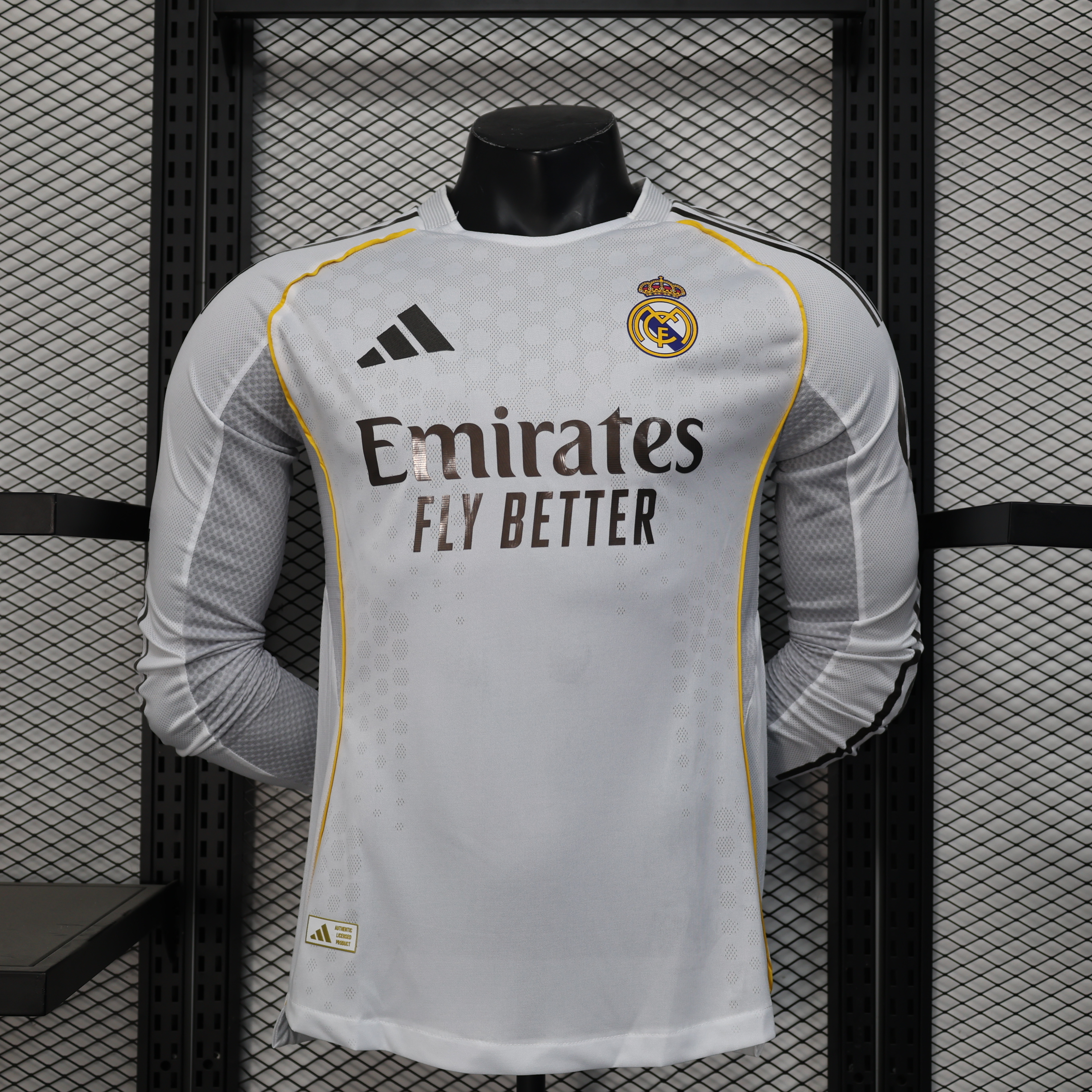 25-26 RMA Home Long Sleeve Player Version Soccer Jersey (长袖球员)