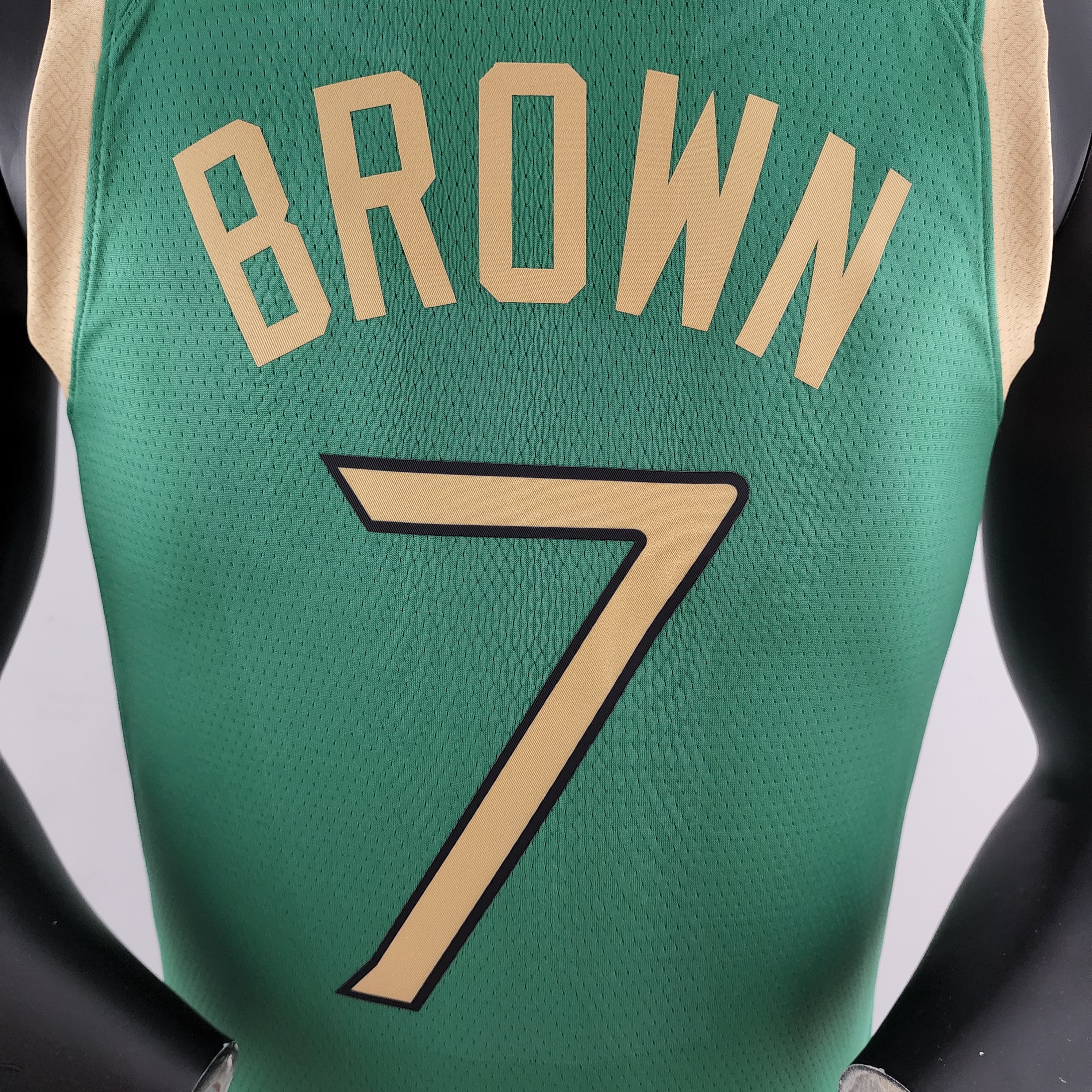 Jaylen Brown Boston Celtics Platinum City Edition Green Swingman Jersey 2020