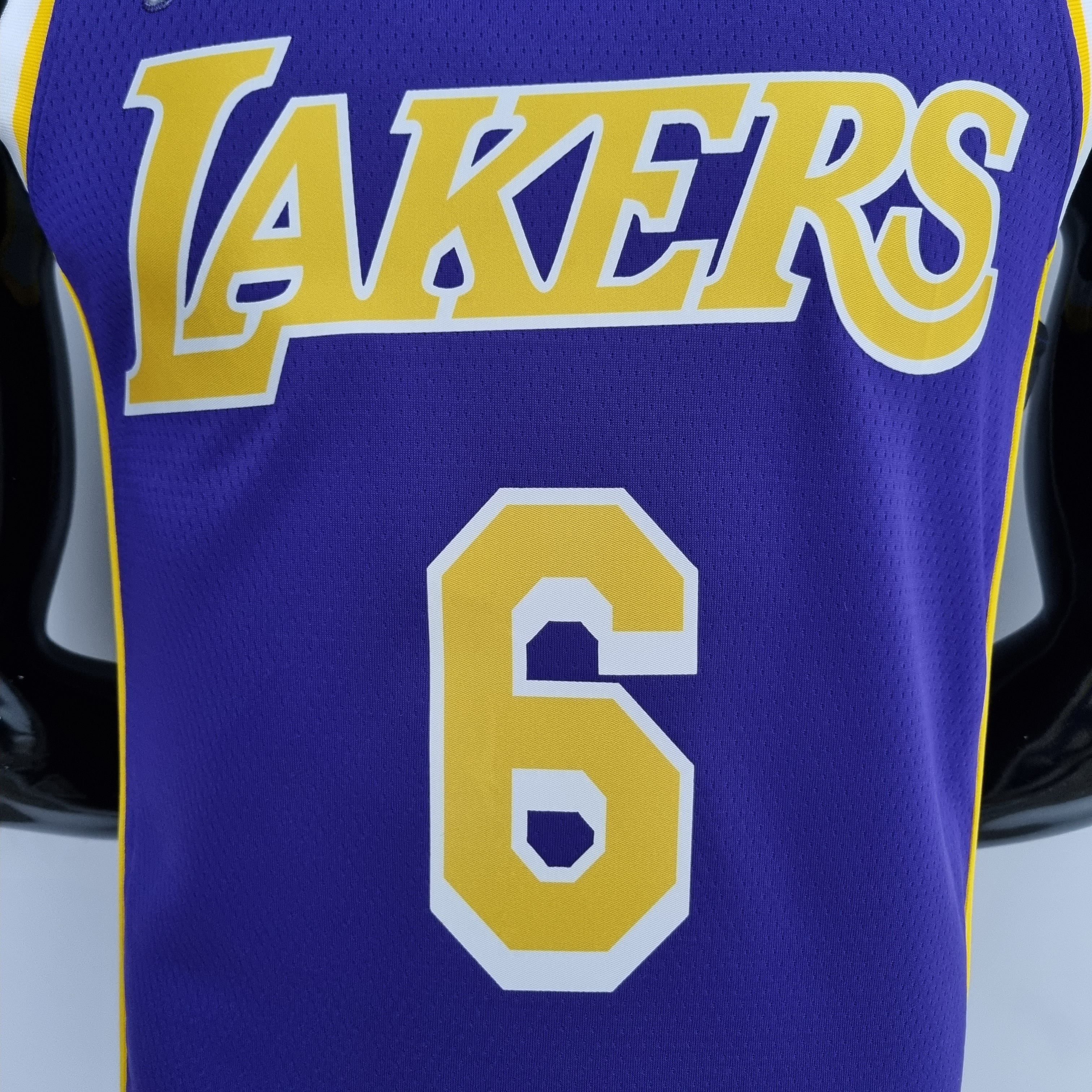 LeBron James Los Angeles Lakers 75th Anniversary Swingman Jersey Purple