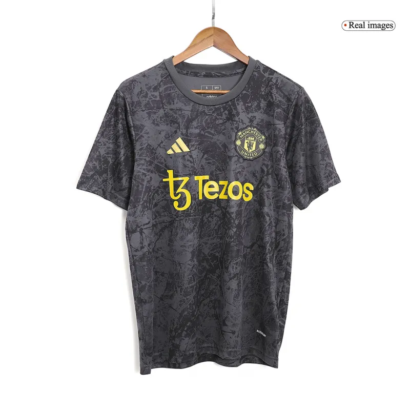 23-24 Manchester United Stone Roses Pre-Match Kit Football Jersey