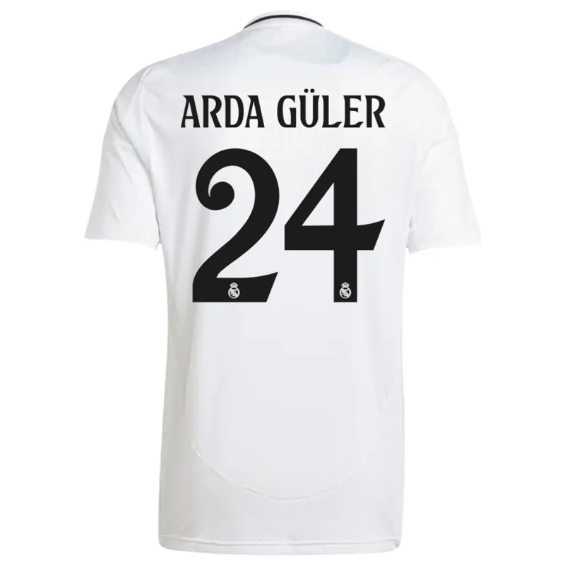 Real Madrid Home MBAPPÉ #9 KROOS #8 ARDA GÜLER #24 Jersey 2024-25