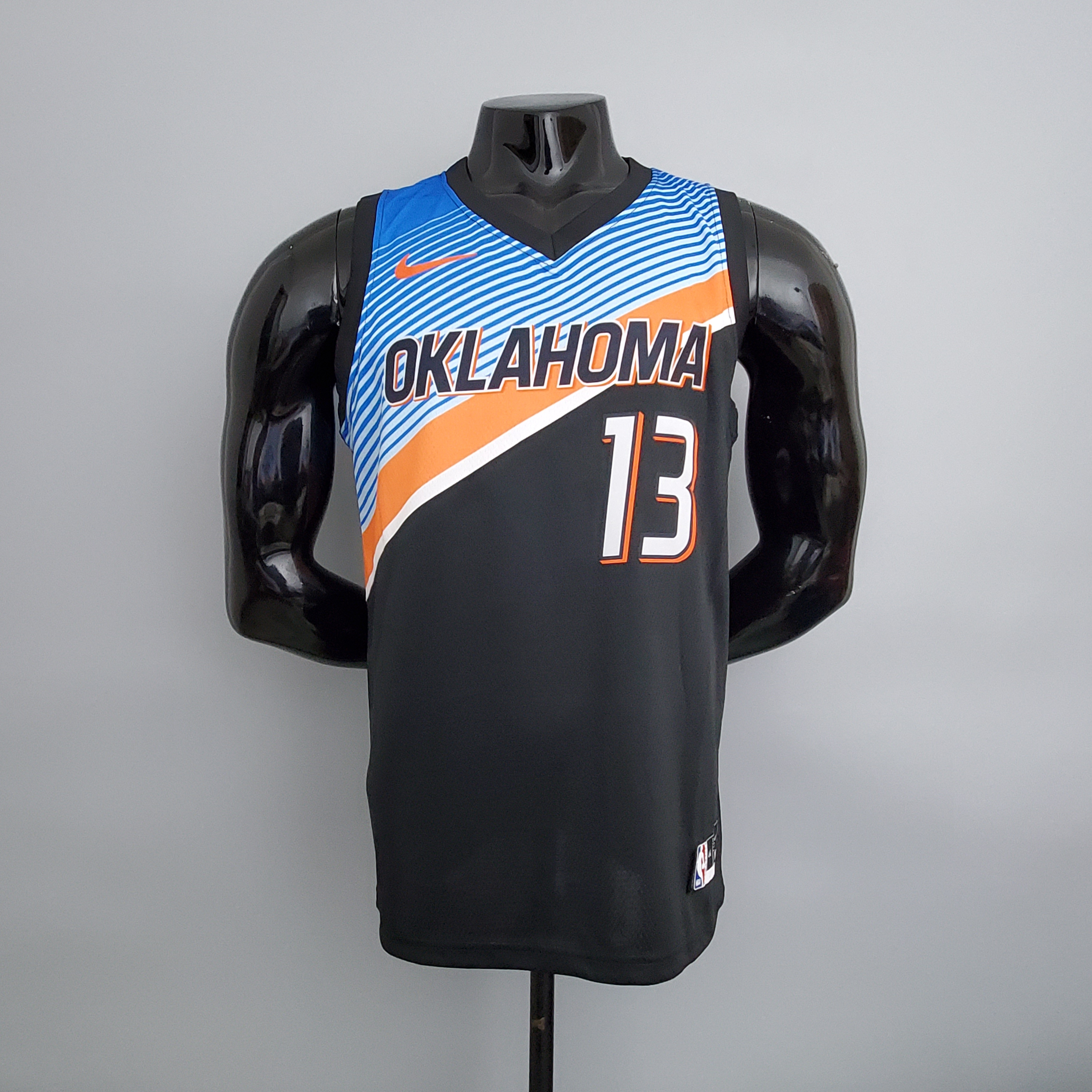 Paul George Oklahoma City Thunder City Edition Swingman Jersey Black