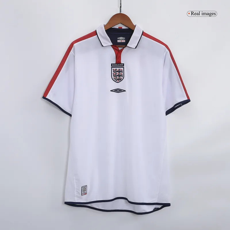 2004 England Retro Jersey Home Replica Euro Cup