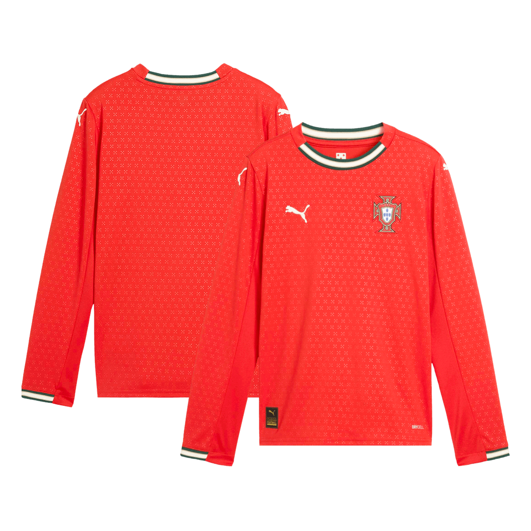 Portugal Long Sleeve Jersey Home Football Shirt 2025