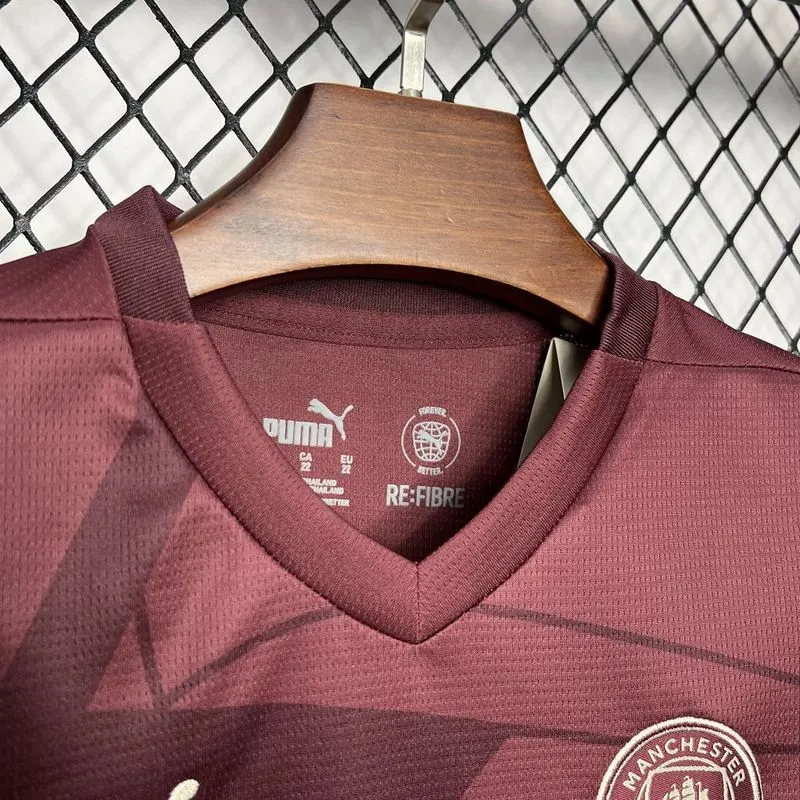 24-25 Manchester City Third Away Kids Kit Jersey+Shorts