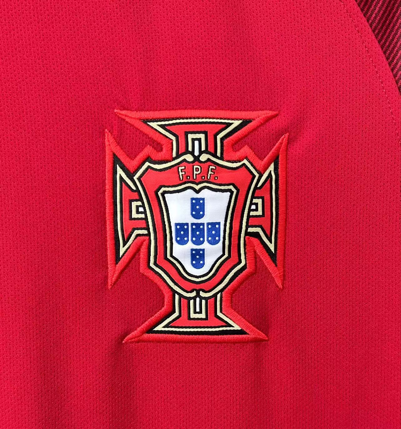 Portugal Retro Home Long Sleeve Jersey 2016