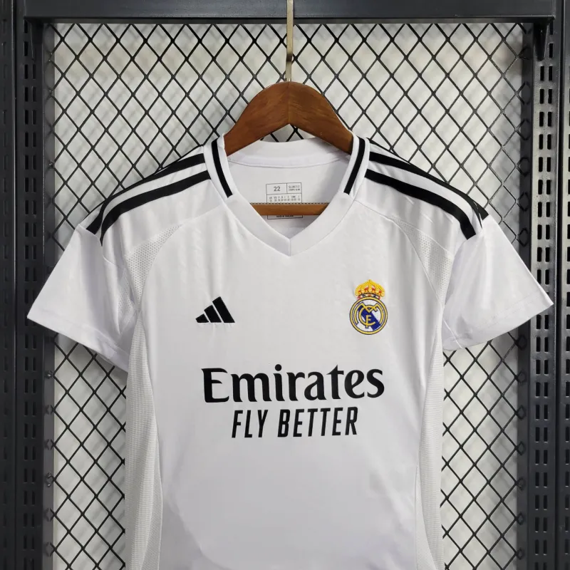24-25 Real Madrid Home Kids Kit Jersey+Shorts