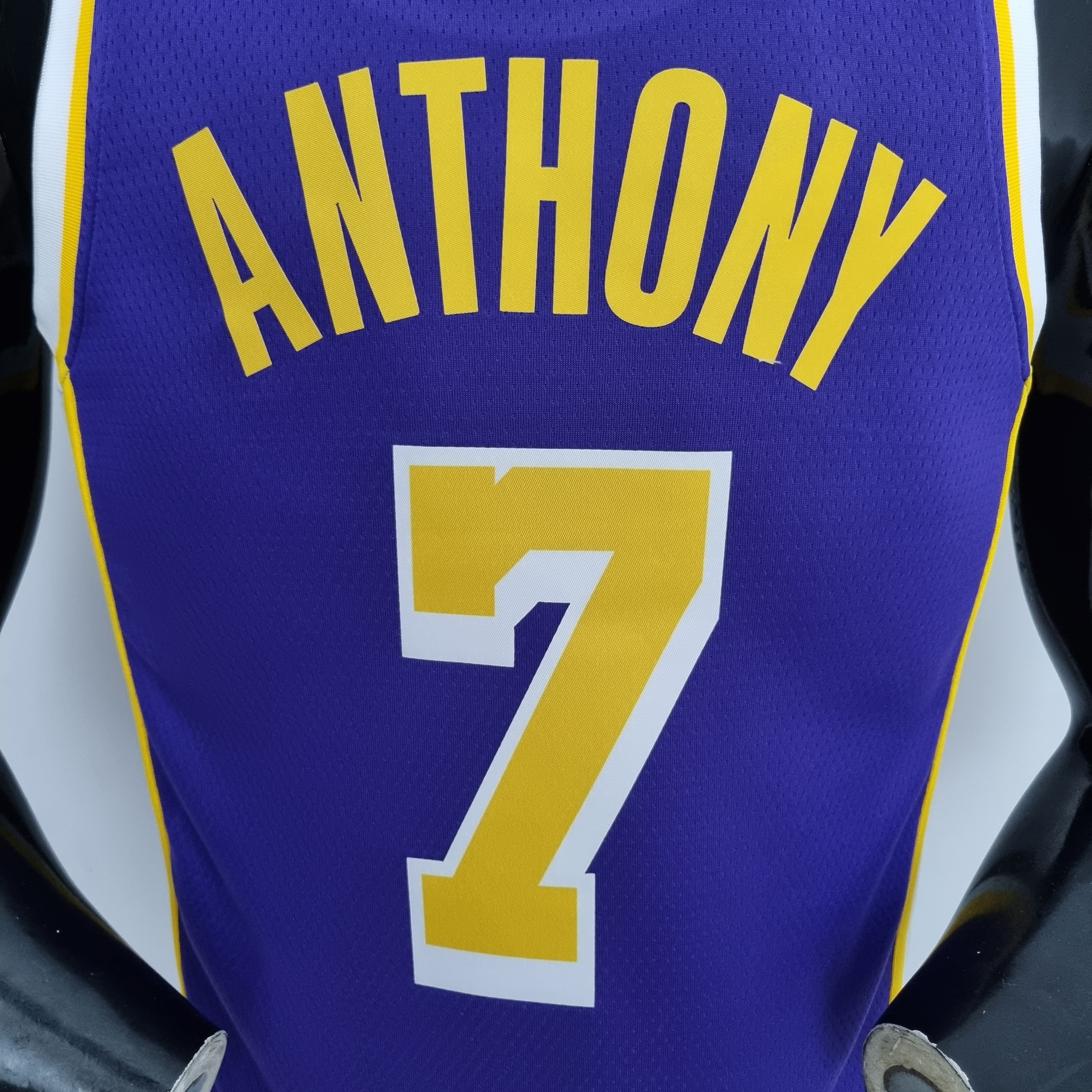 Carmelo Anthony Los Angeles Lakers 75th Anniversary Swingman Jersey Purple