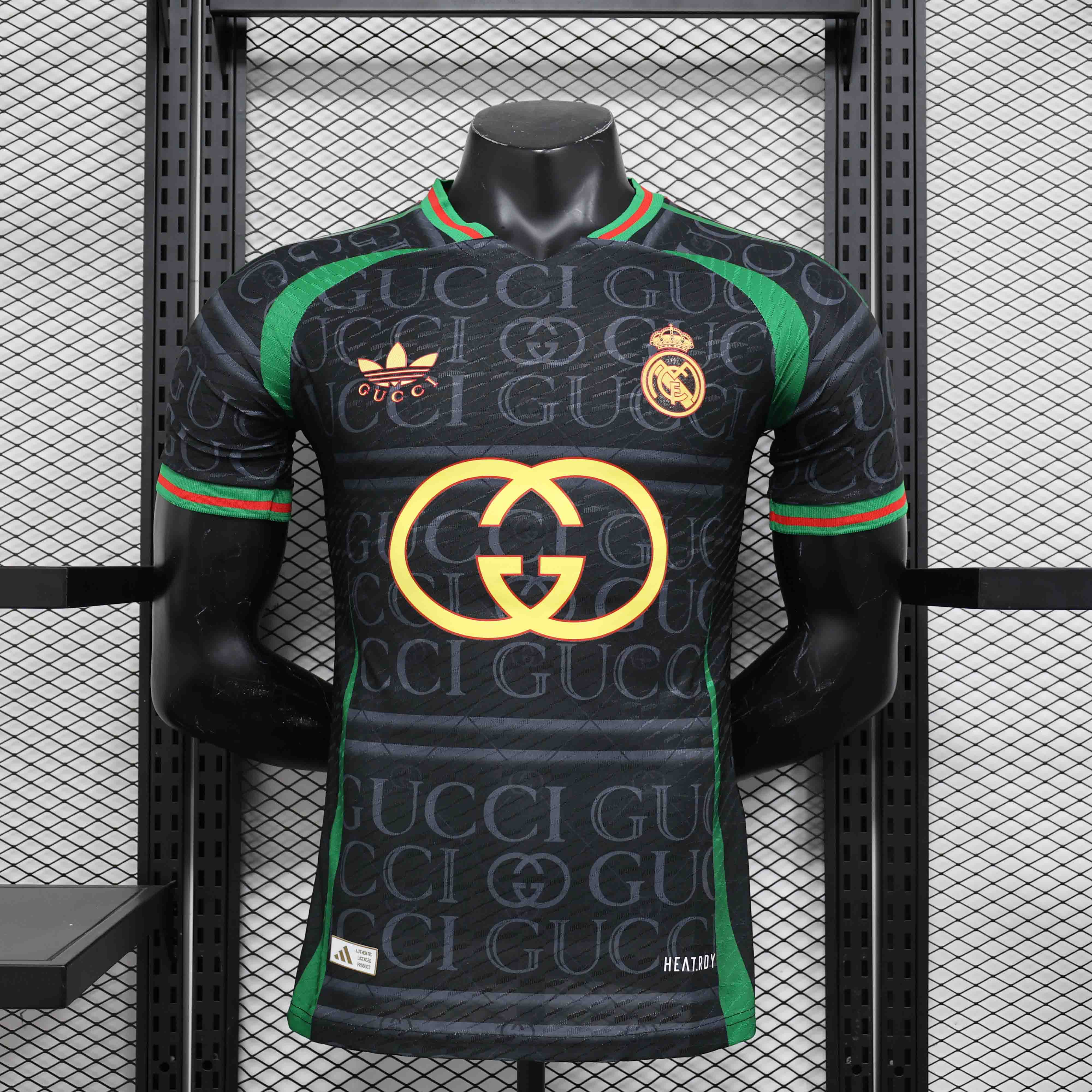 24-25 Real Madrid VS GUCCI Black Player Version Jersey