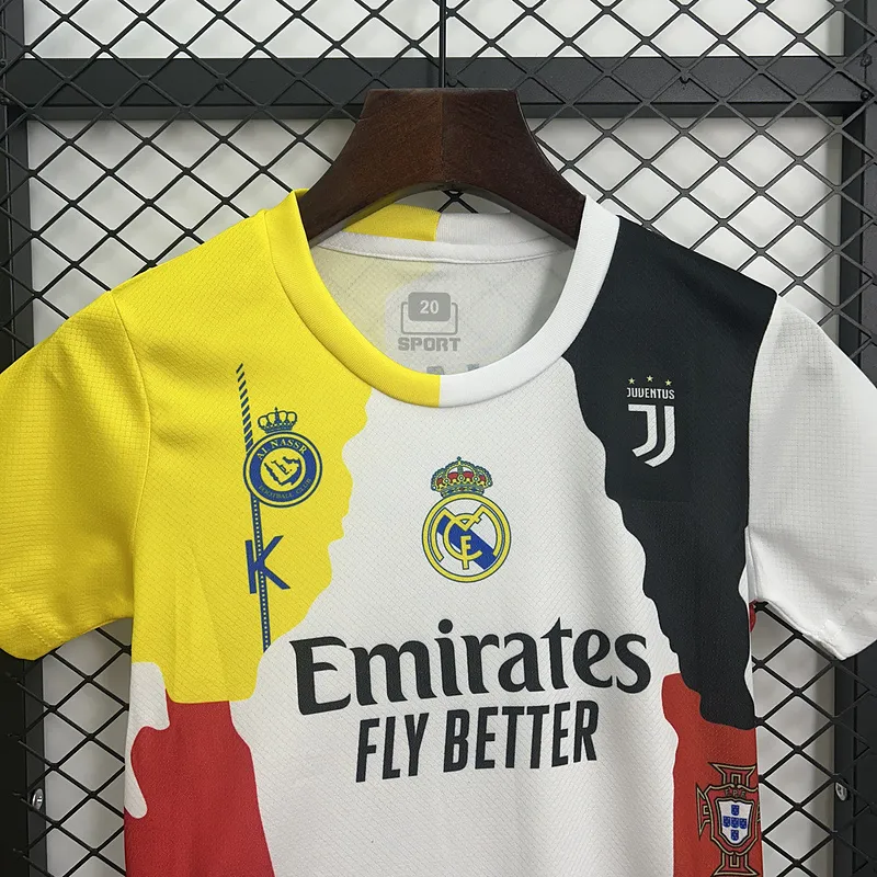 Cristiano Ronaldo Commemorative Edition Kids Kits Jersey+Shorts