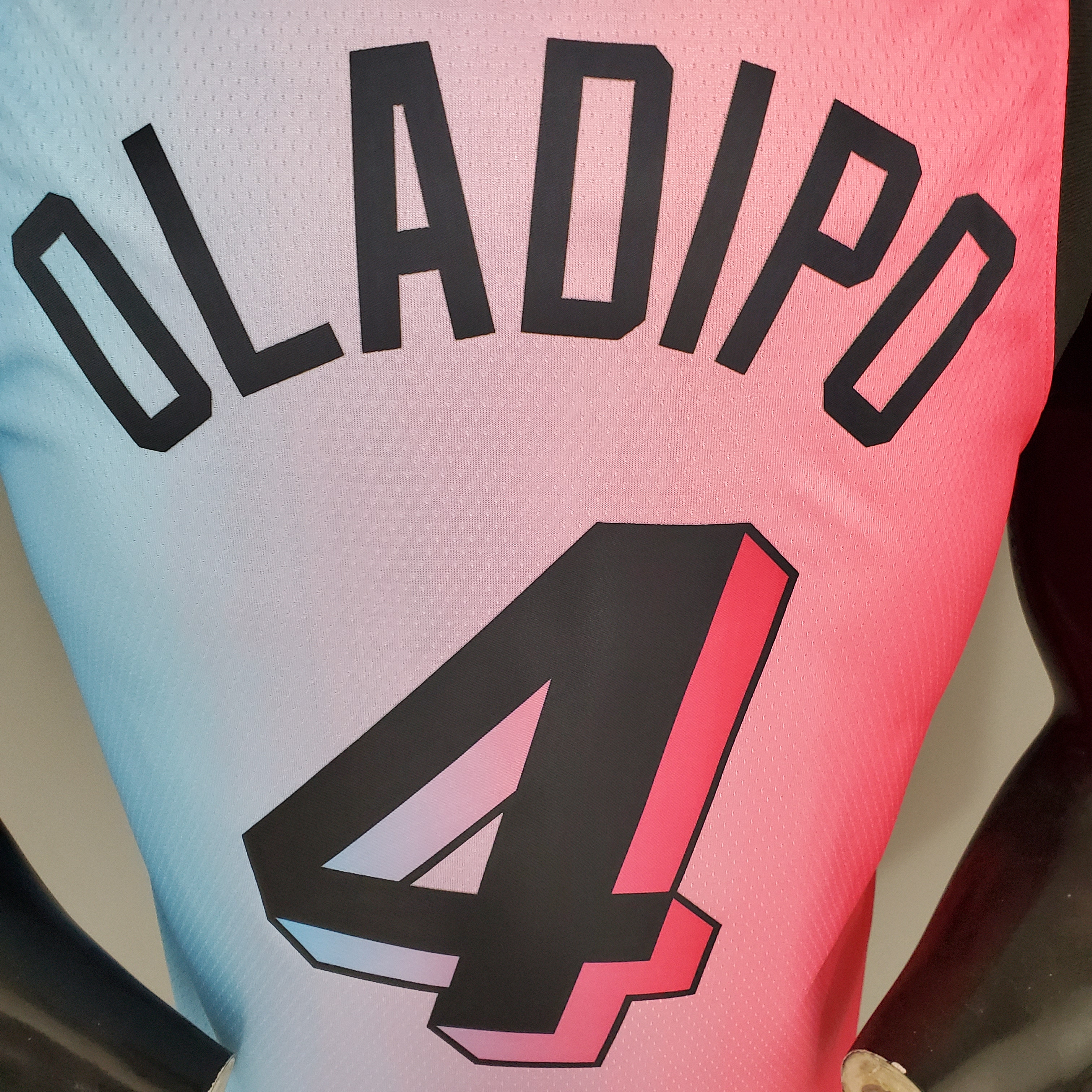 Victor Oladipo Miami Heat Swingman Jersey Pink Blue