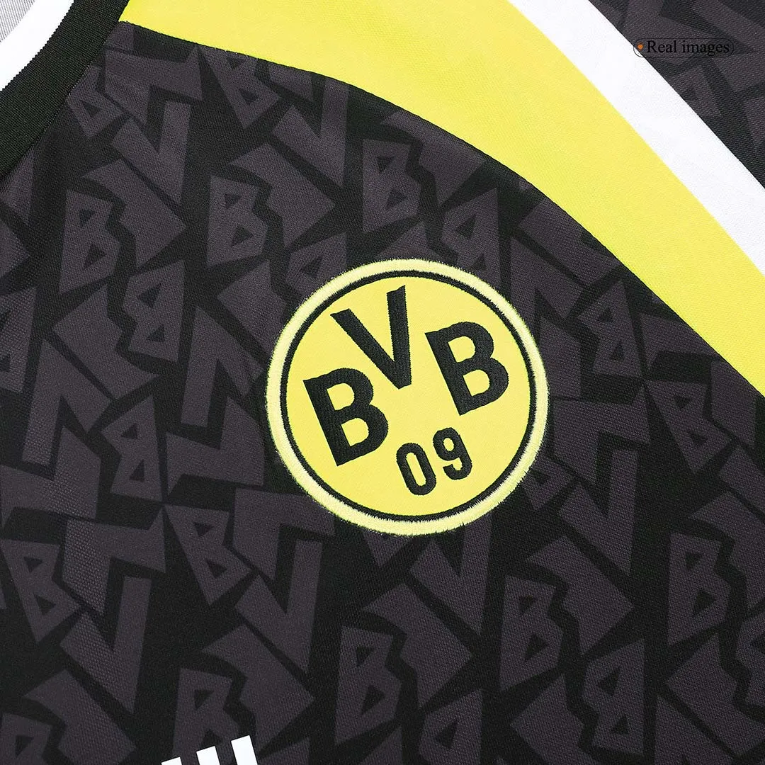 95-96 Borussia Dortmund Retro Away Long Sleeve Jersey